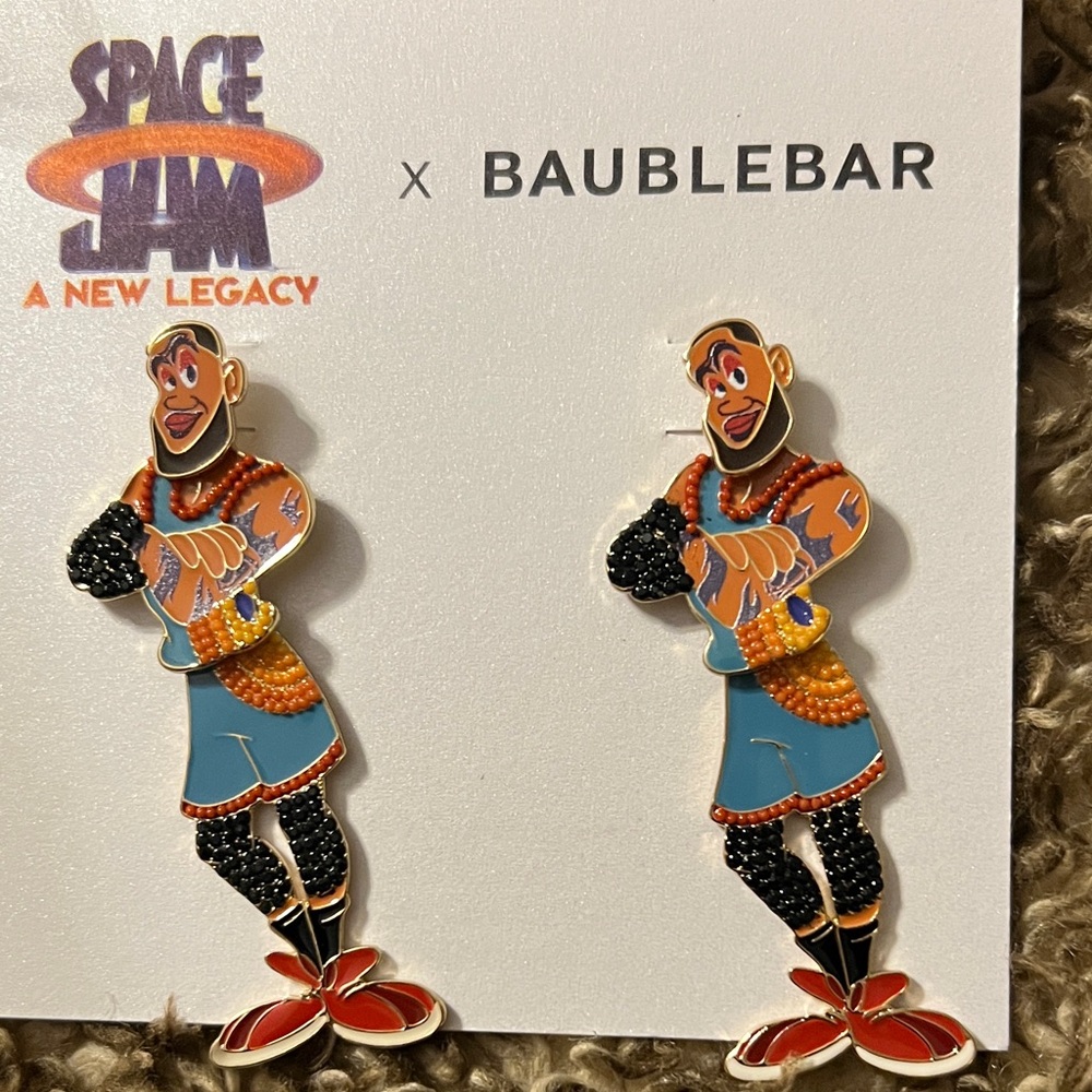 BaubleBar Space Jam Character Earrings - Red, Blue, Black